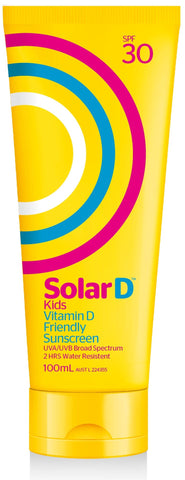Solar D Kids SPF 30 Vitamin D Friendly Sunscreen 100ml Tube
